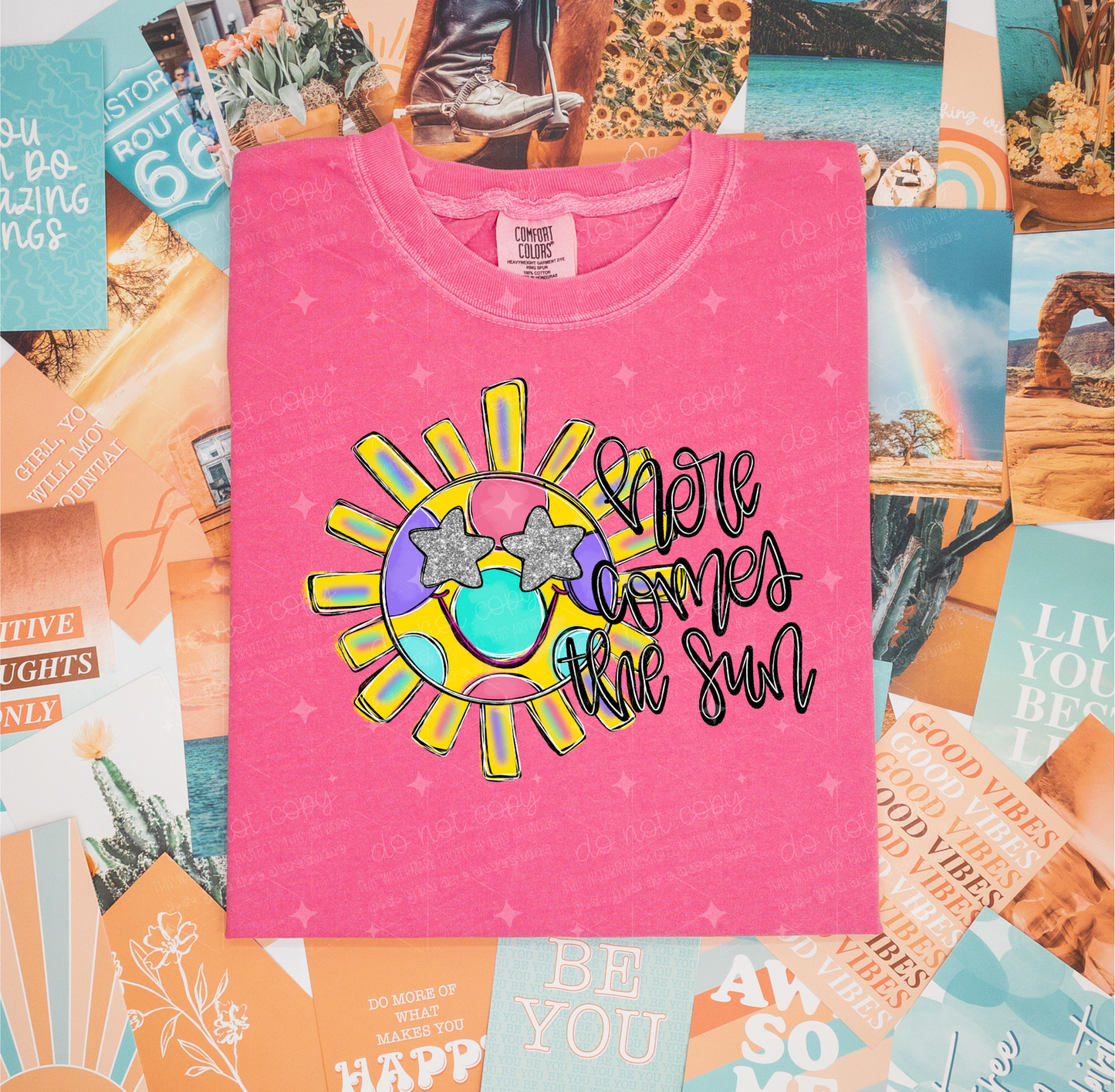 HERE COMES THE SUN - DTF TRANSFER