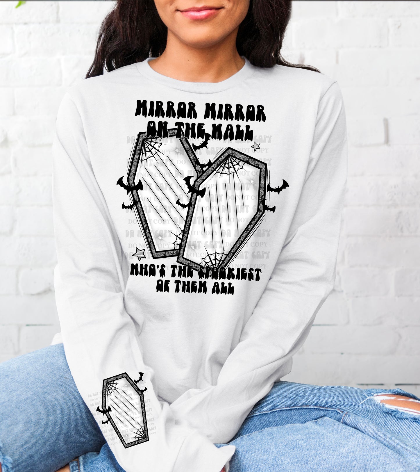 MIRROR MIRROR - FRONT+SLEEVE - DTF TRANSFER