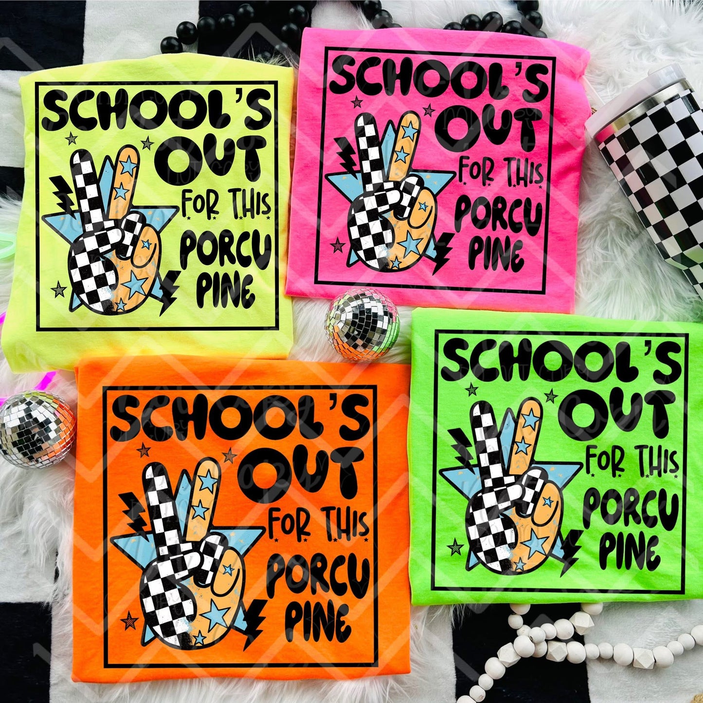 SCHOOL'S OUT FOR THIS MASCOT + OCCUPATION - MOCKUP ONLY