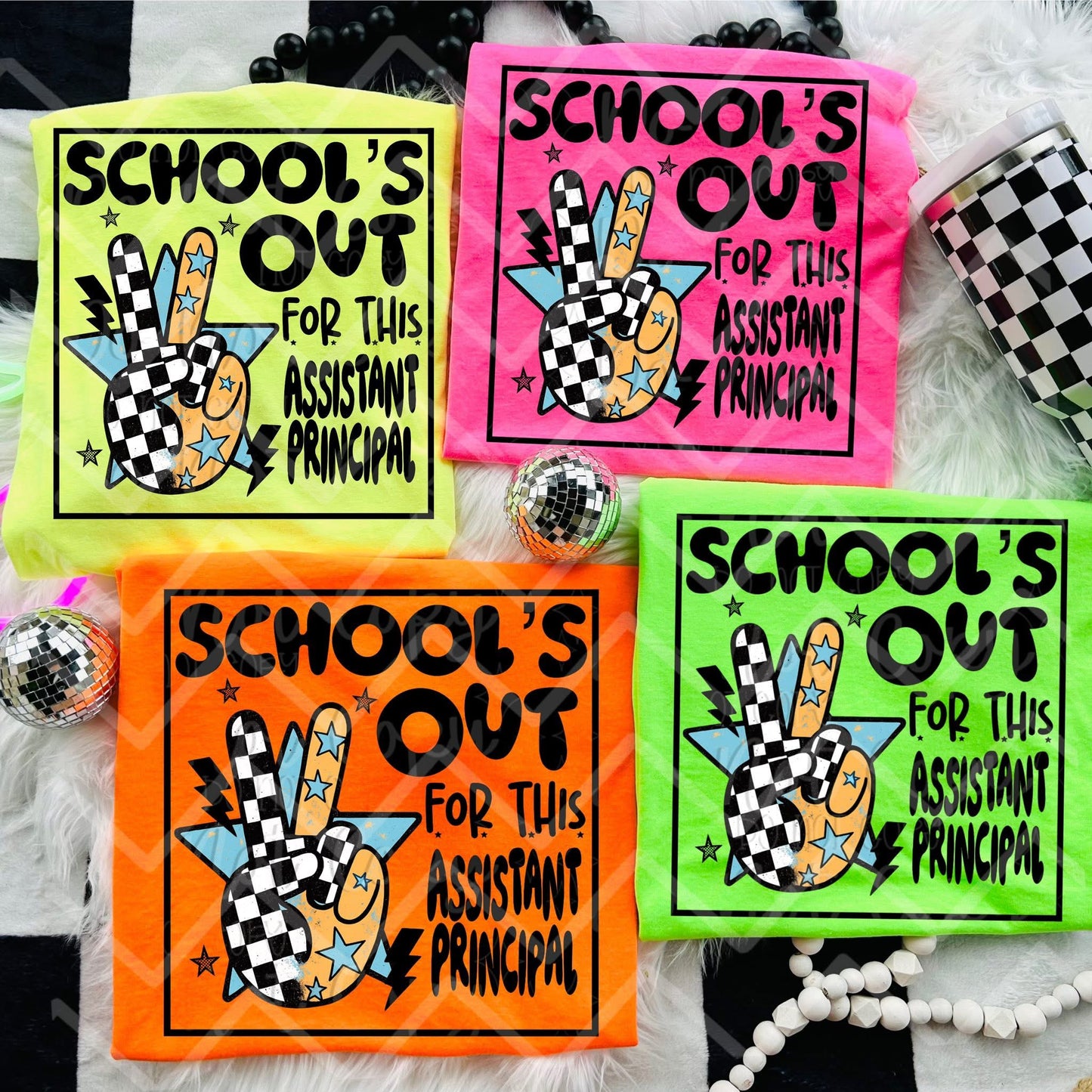 SCHOOL'S OUT FOR THIS MASCOT + OCCUPATION - MOCKUP ONLY