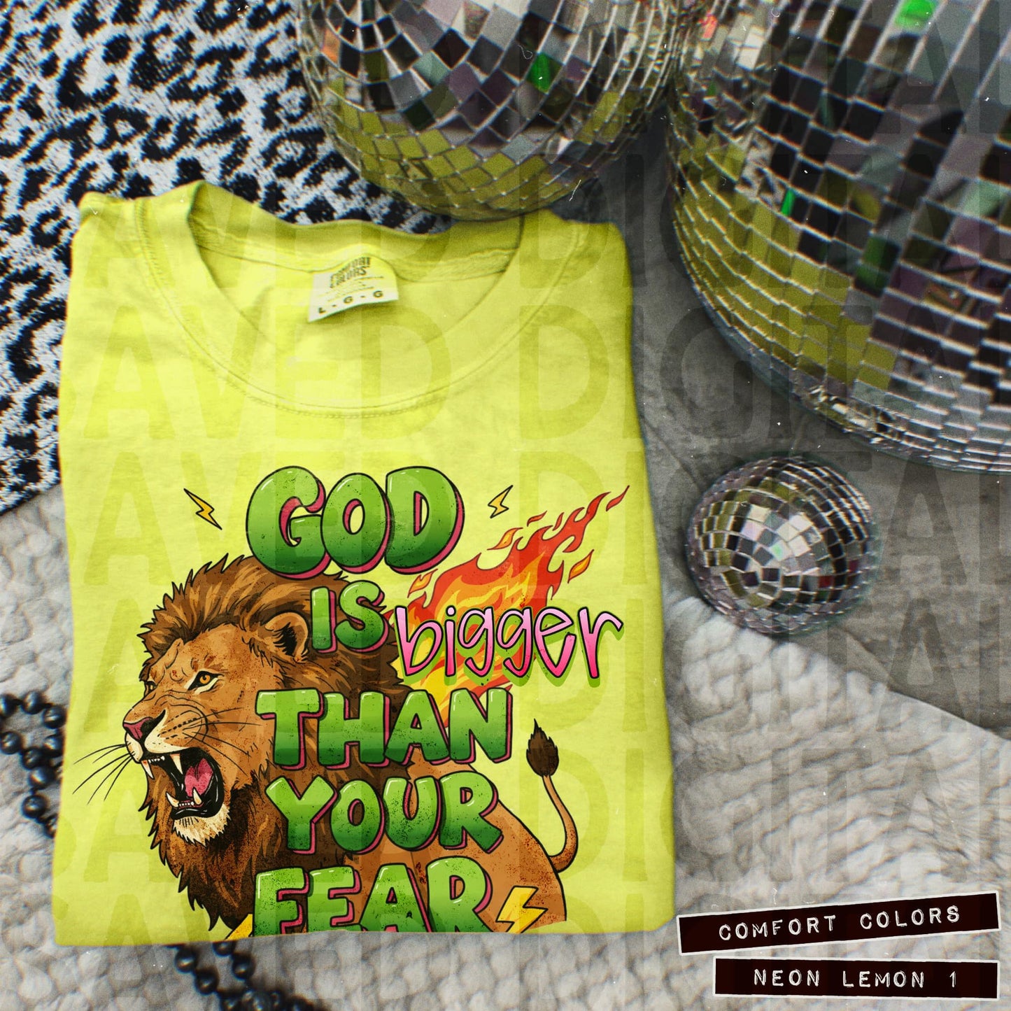 GOD IS BIGGER THAN YOUR FEAR - DTF TRANSFER
