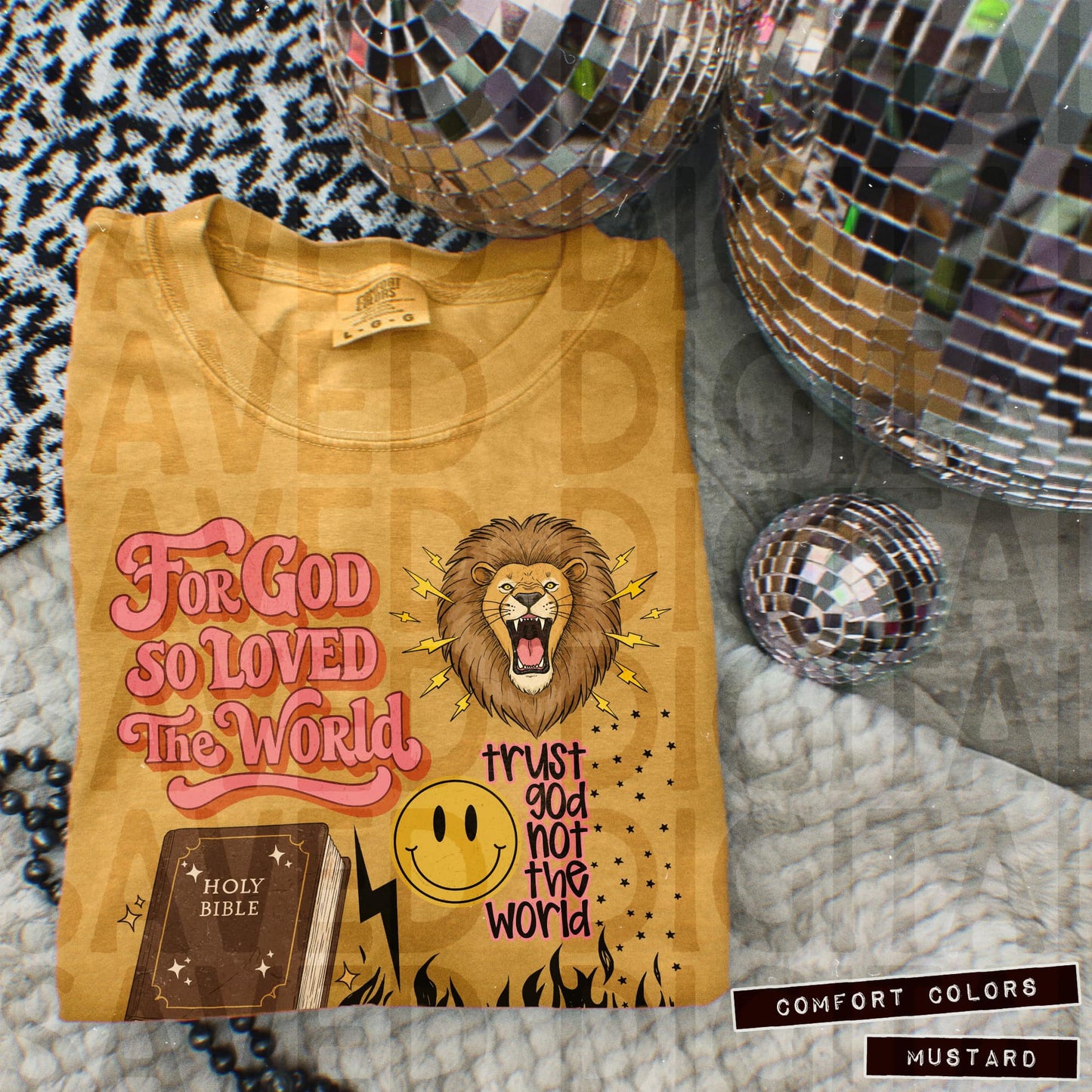 FOR GOD SO LOVED THE WORLD GRID - DTF TRANSFER