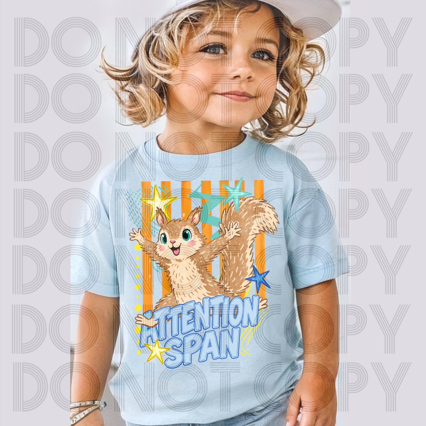 ATTENTION SPAN SQUIRREL BOY - DTF TRANSFER