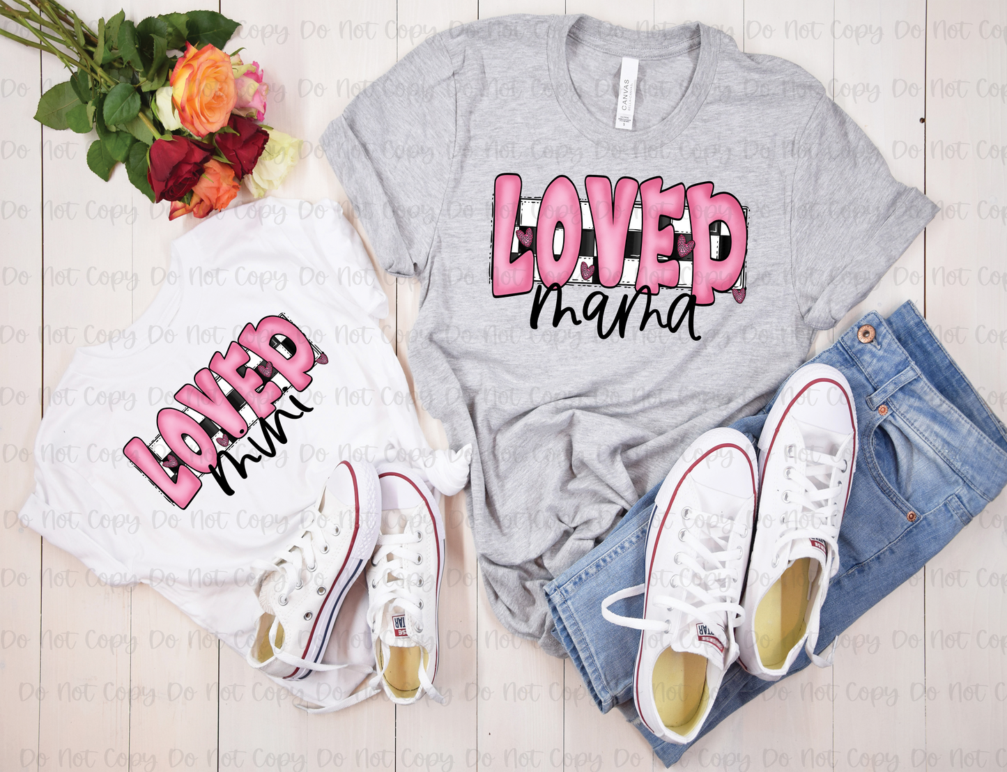 LOVED MAMA CHECKER - DTF TRANSFER