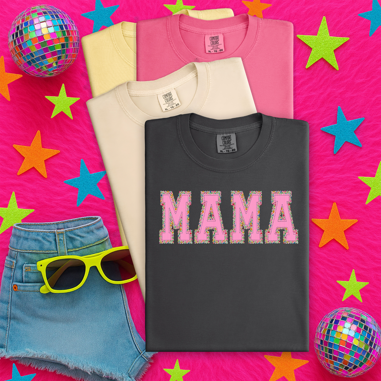 PREPPY FLORAL MAMA - DTF TRANSFER