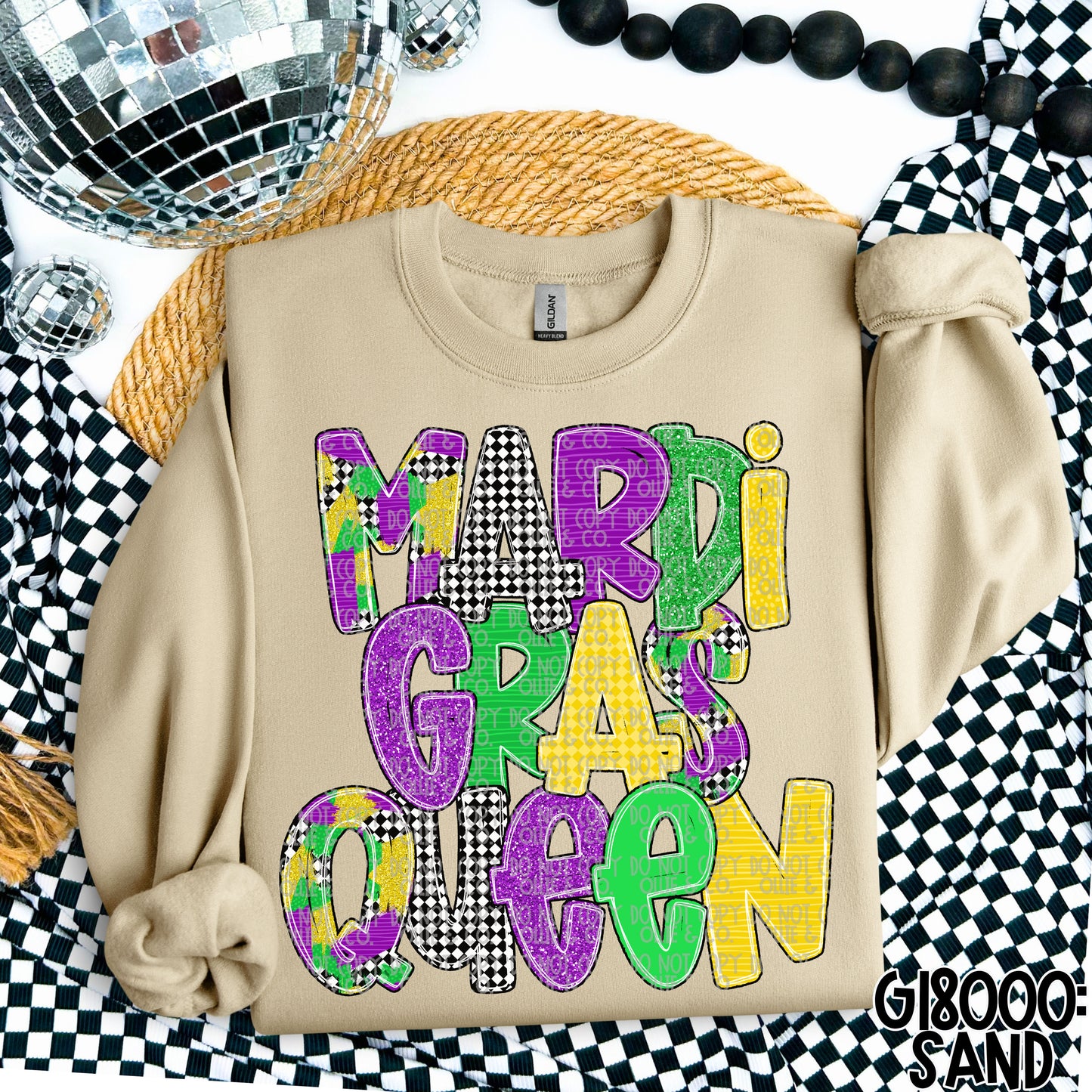 MARDI GRAS QUEEN - DTF TRANSFER