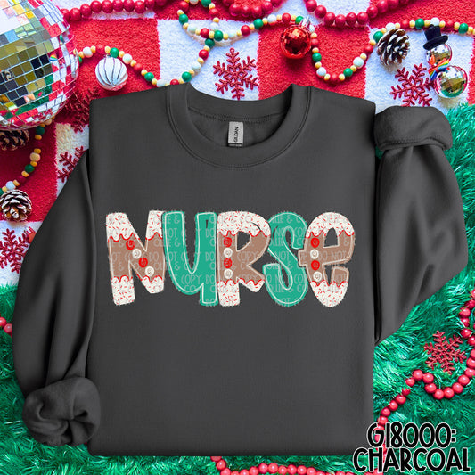 NURSE GINGERBREAD - DTF TRANSFER