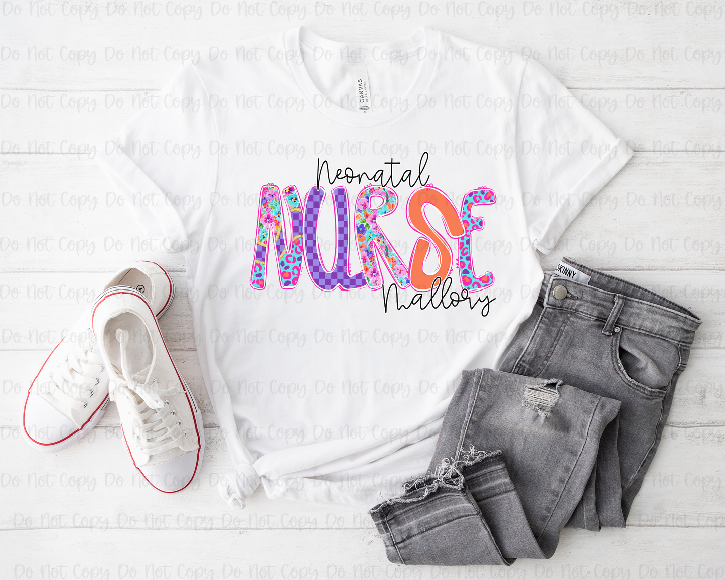 WILD PANSIES NURSE WITH NAME - MOCKUP ONLY