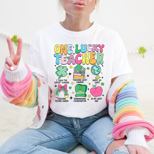 ONE LUCKY TEACHER - DTF TRANSFER