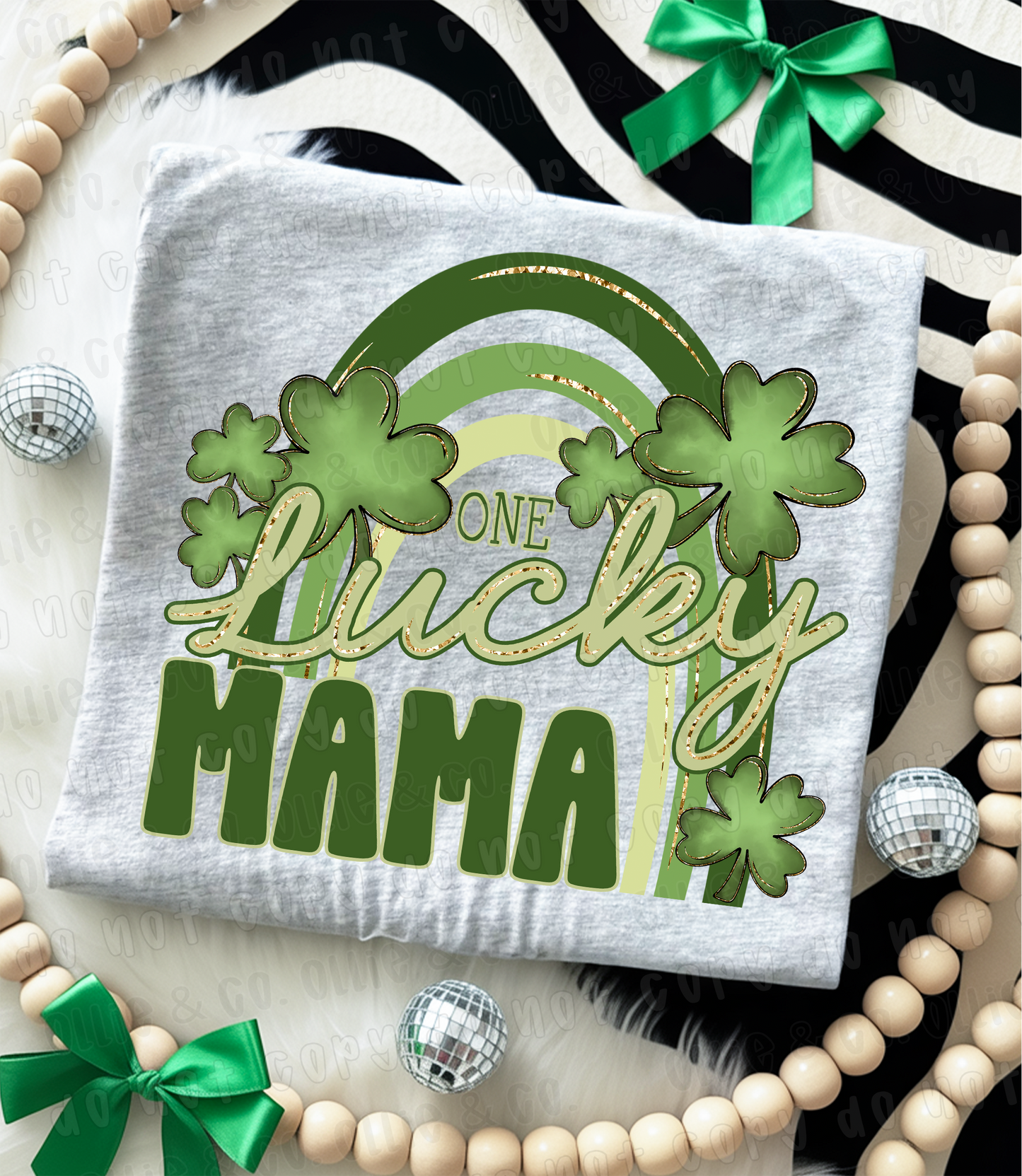 ONE LUCKY MAMA - DTF TRANSFER