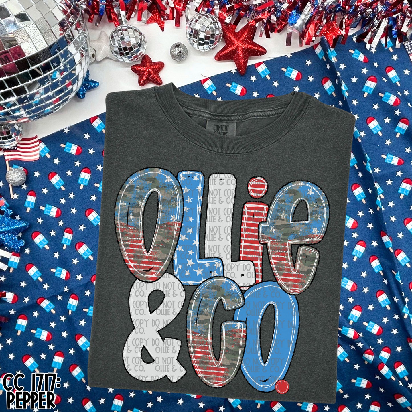 HAND LETTERED PATRIOTIC NAMES - MOCKUP ONLY