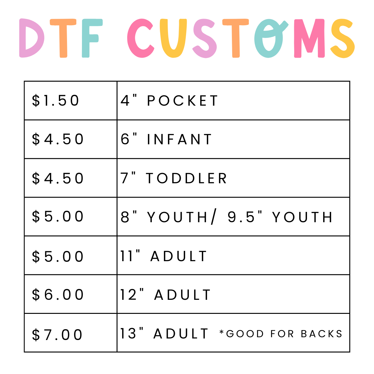 UPLOAD YOUR OWN SINGLE DTF TRANSFERS