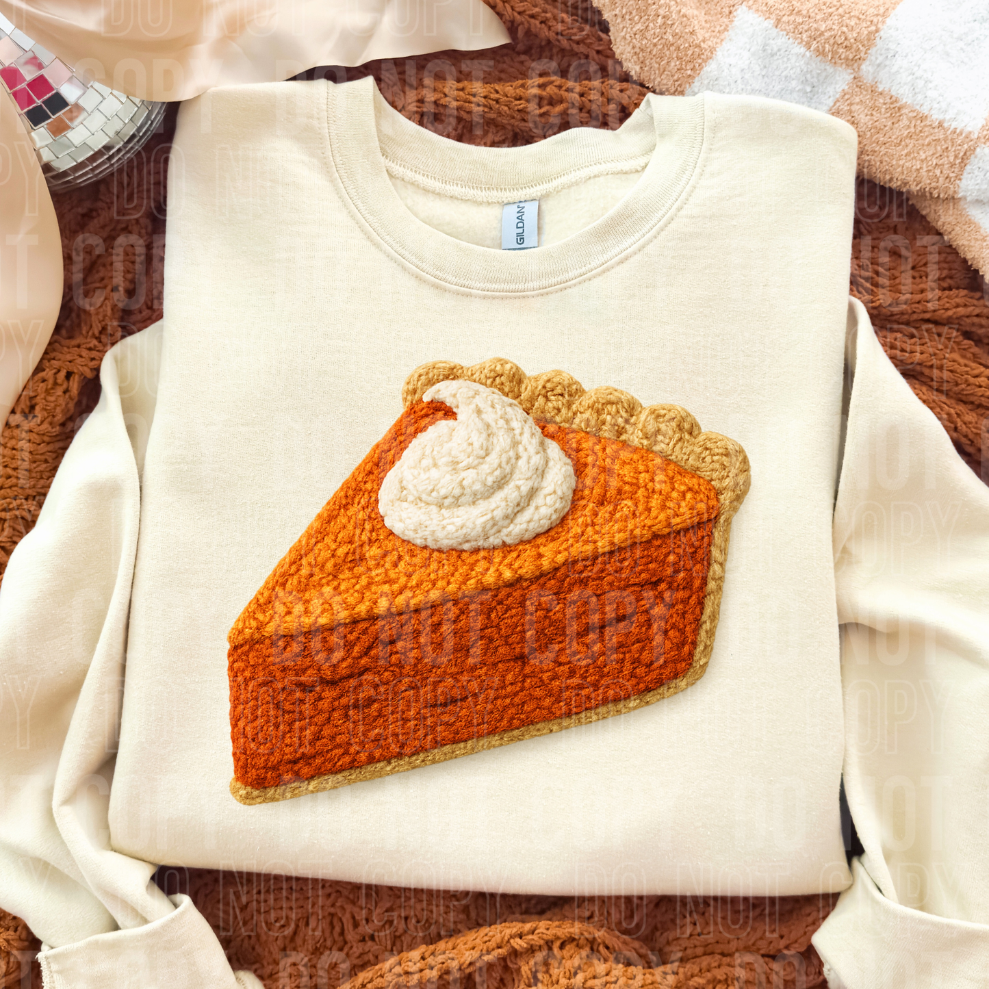 PUMPKIN PIE FAUX YARN- DTF TRANSFER