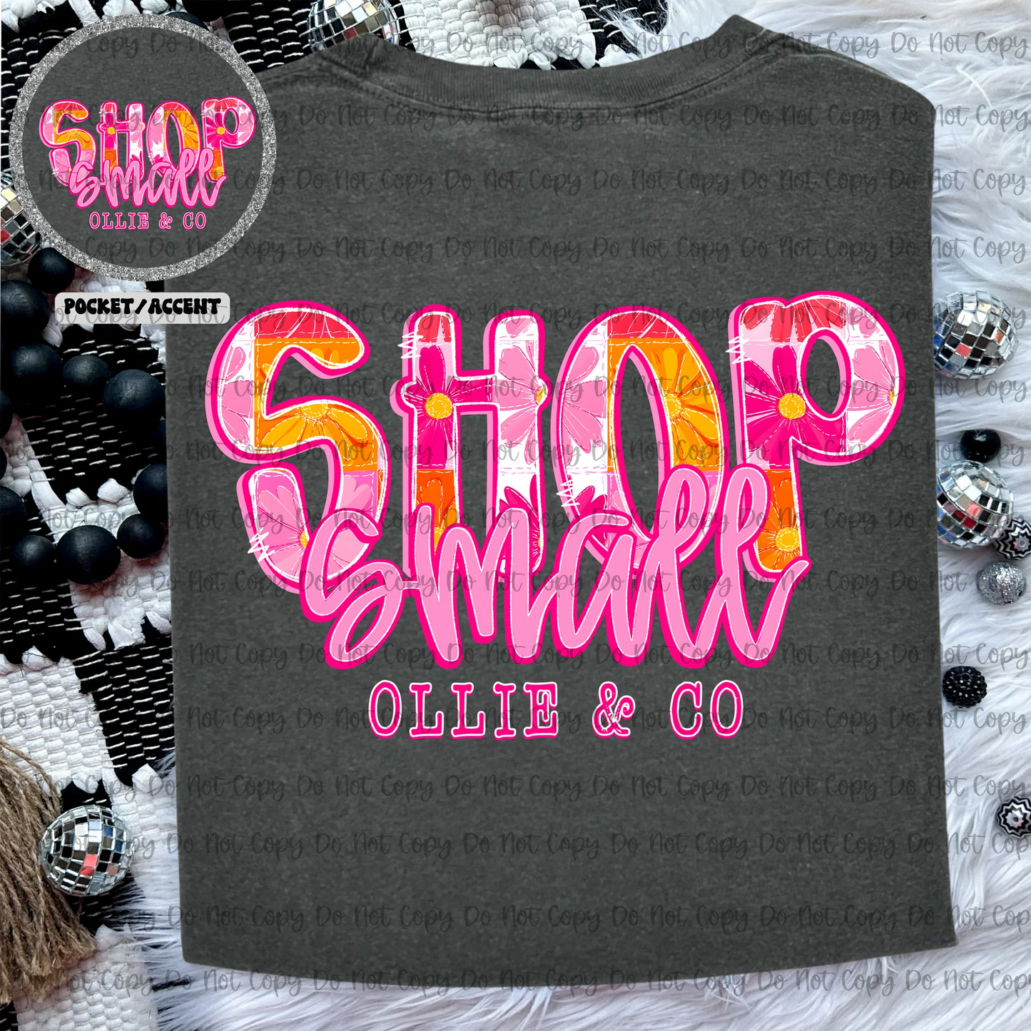 SHOP SMALL PATCHWORK BRIGHT FLORAL - MOCKUP ONLY