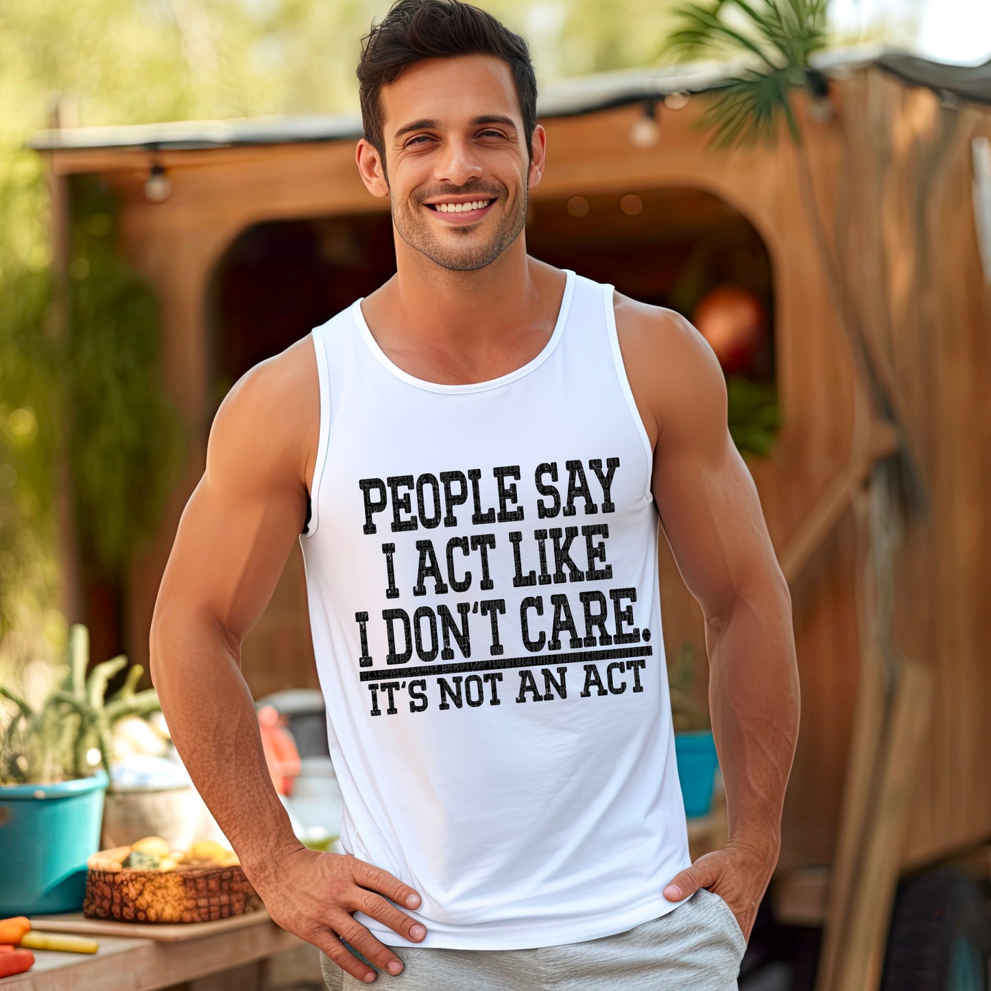 PEOPLE SAY I ACT LIKE I DON'T CARE - DTF TRANSFER