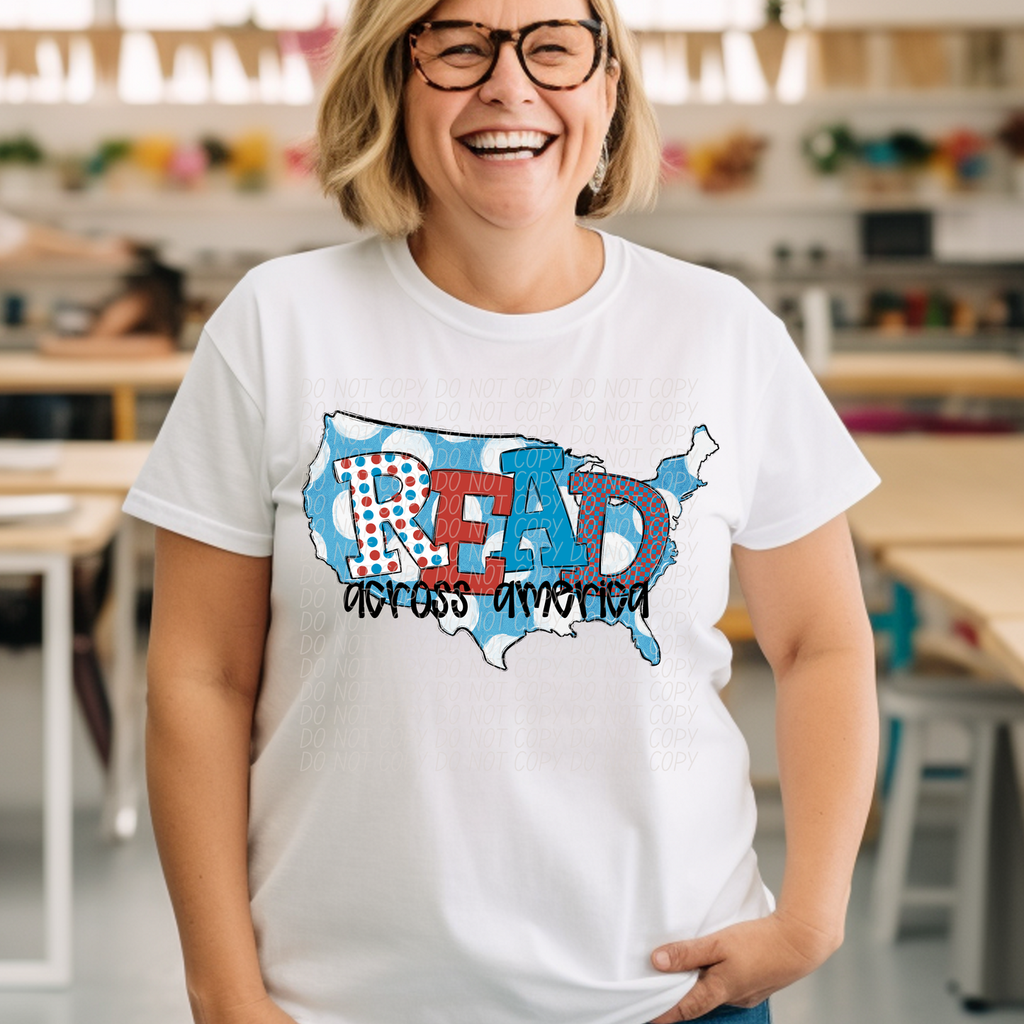 READ ACROSS AMERICA - DTF TRANSFER