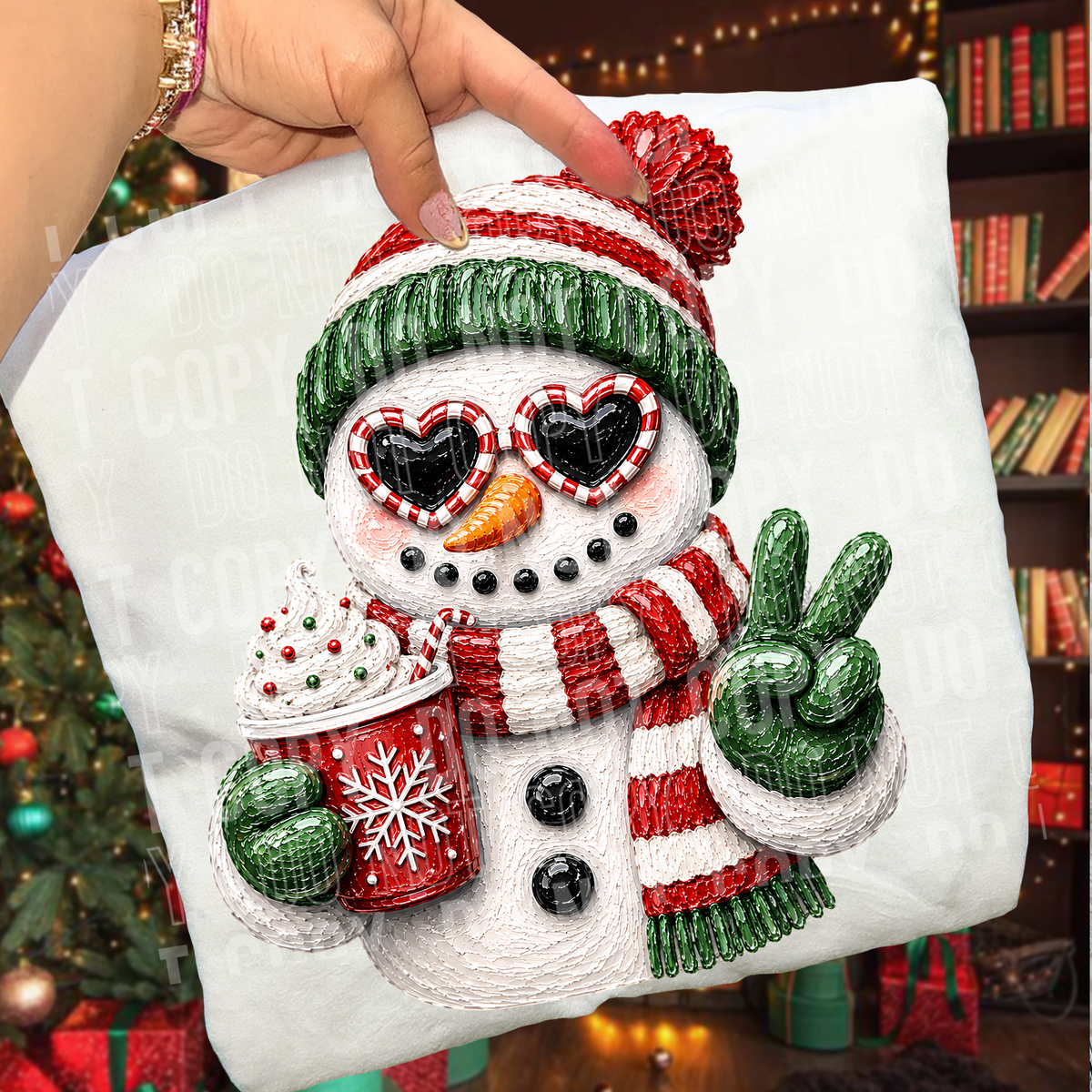 SNOWMAN - FAUX PAINT - DTF TRANSFER