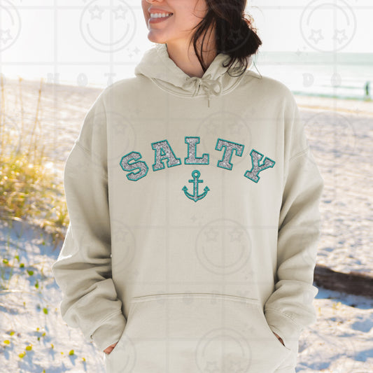 SALTY - FAUX EMBROIDERY - DTF TRANSFER