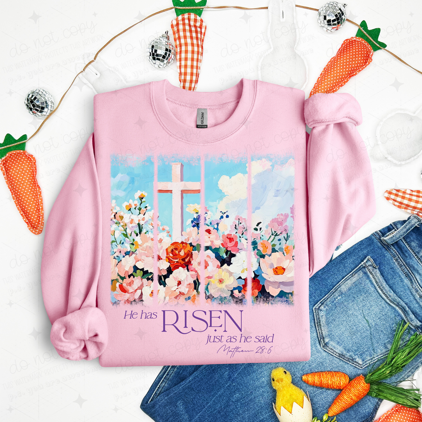 HE HAS RISEN - DTF TRANSFER