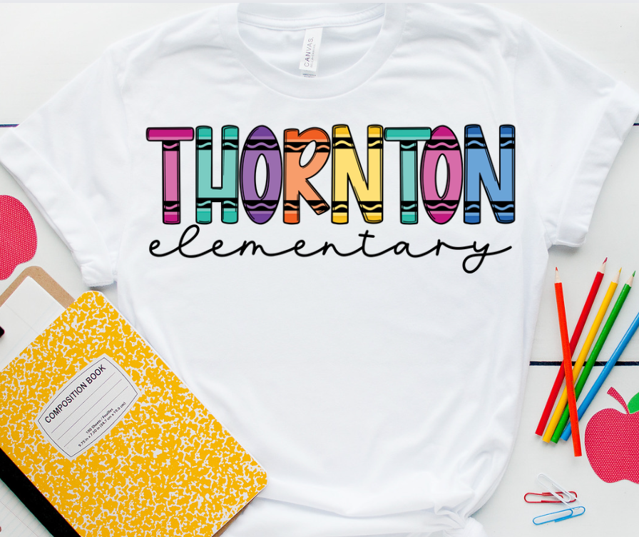 CRAYON SCHOOL NAME/TEACHER NAMES - CUSTOM TRANSFER