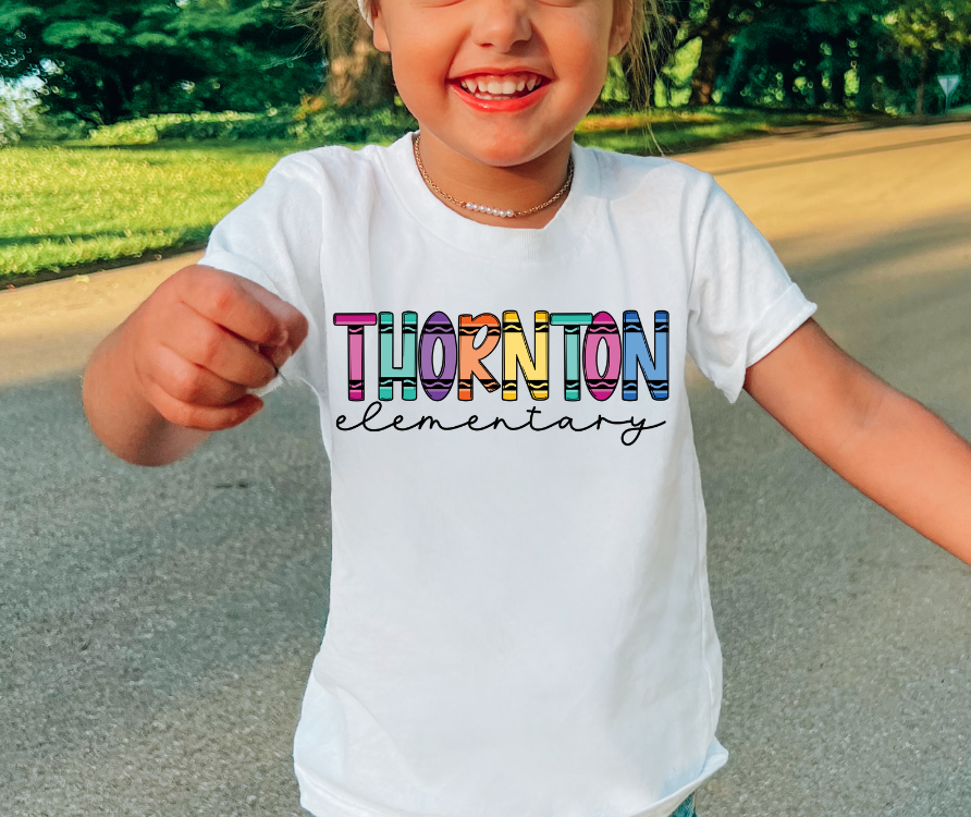 CRAYON SCHOOL NAME/TEACHER NAMES - CUSTOM TRANSFER