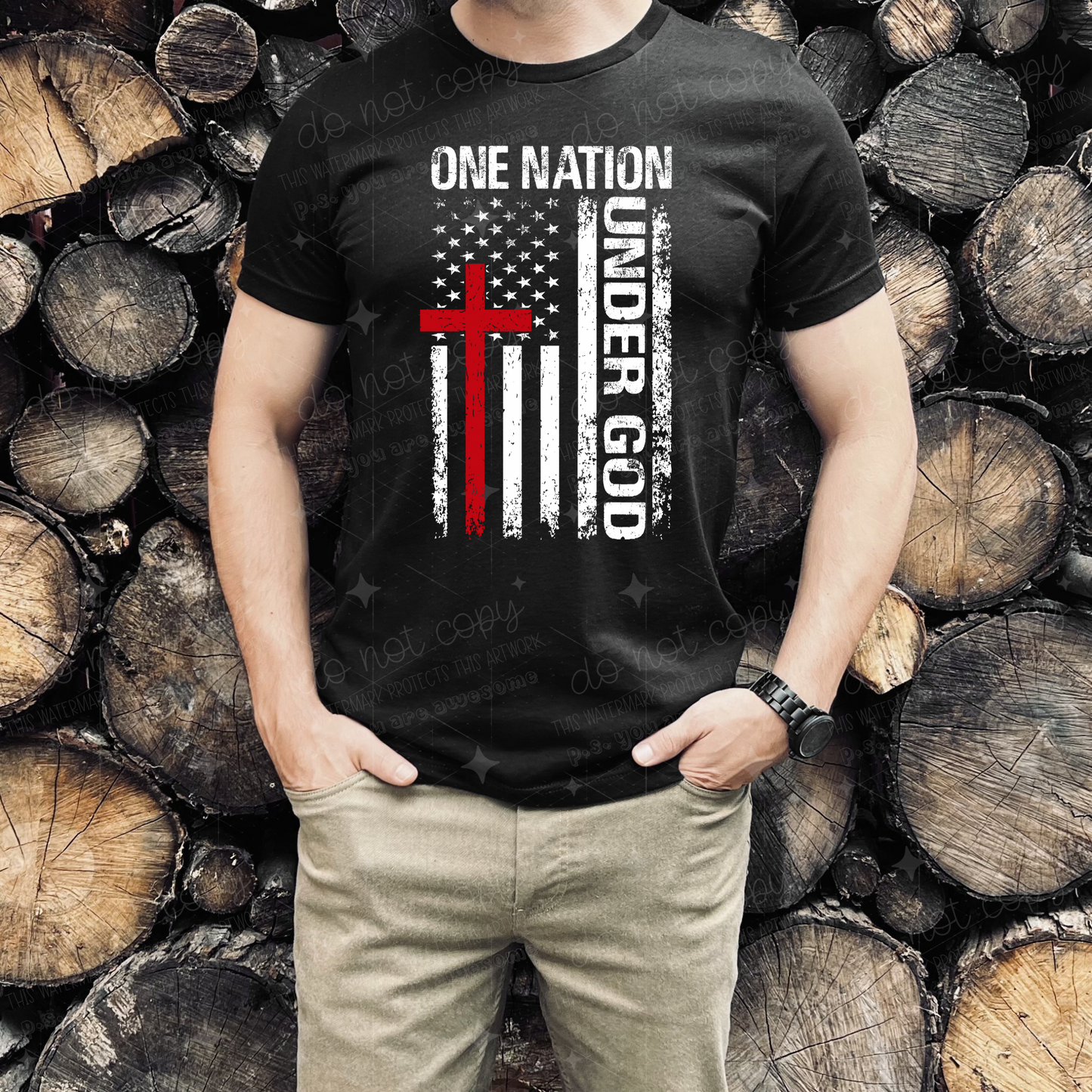 ONE NATION UNDER GOD - DTF TRANSFER