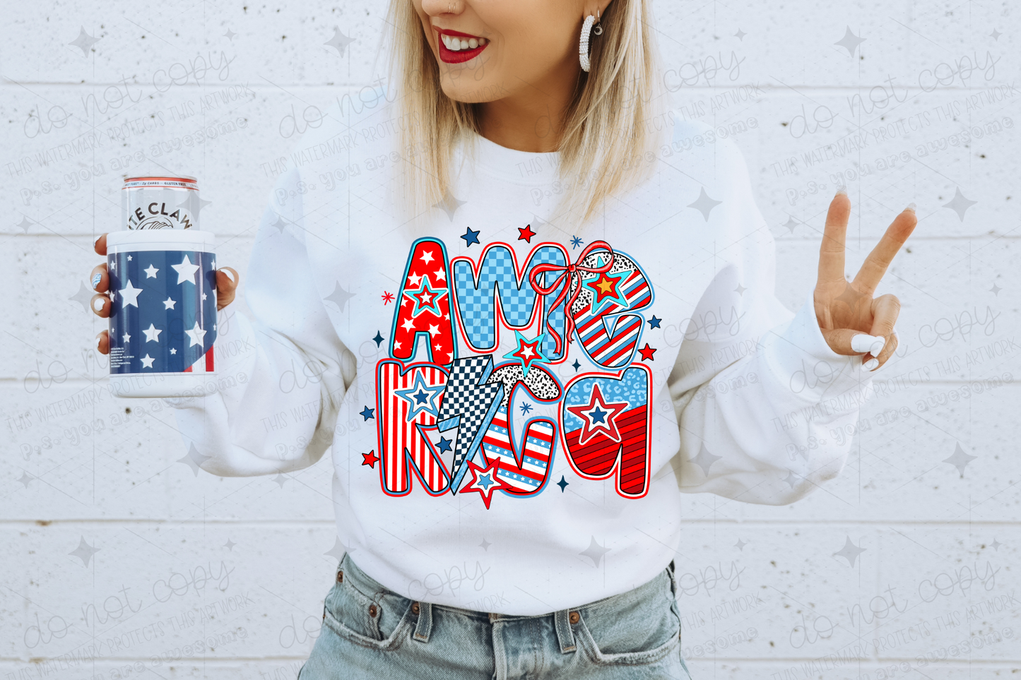 RETRO AMERICA COQUETTE - DTF TRANSFER
