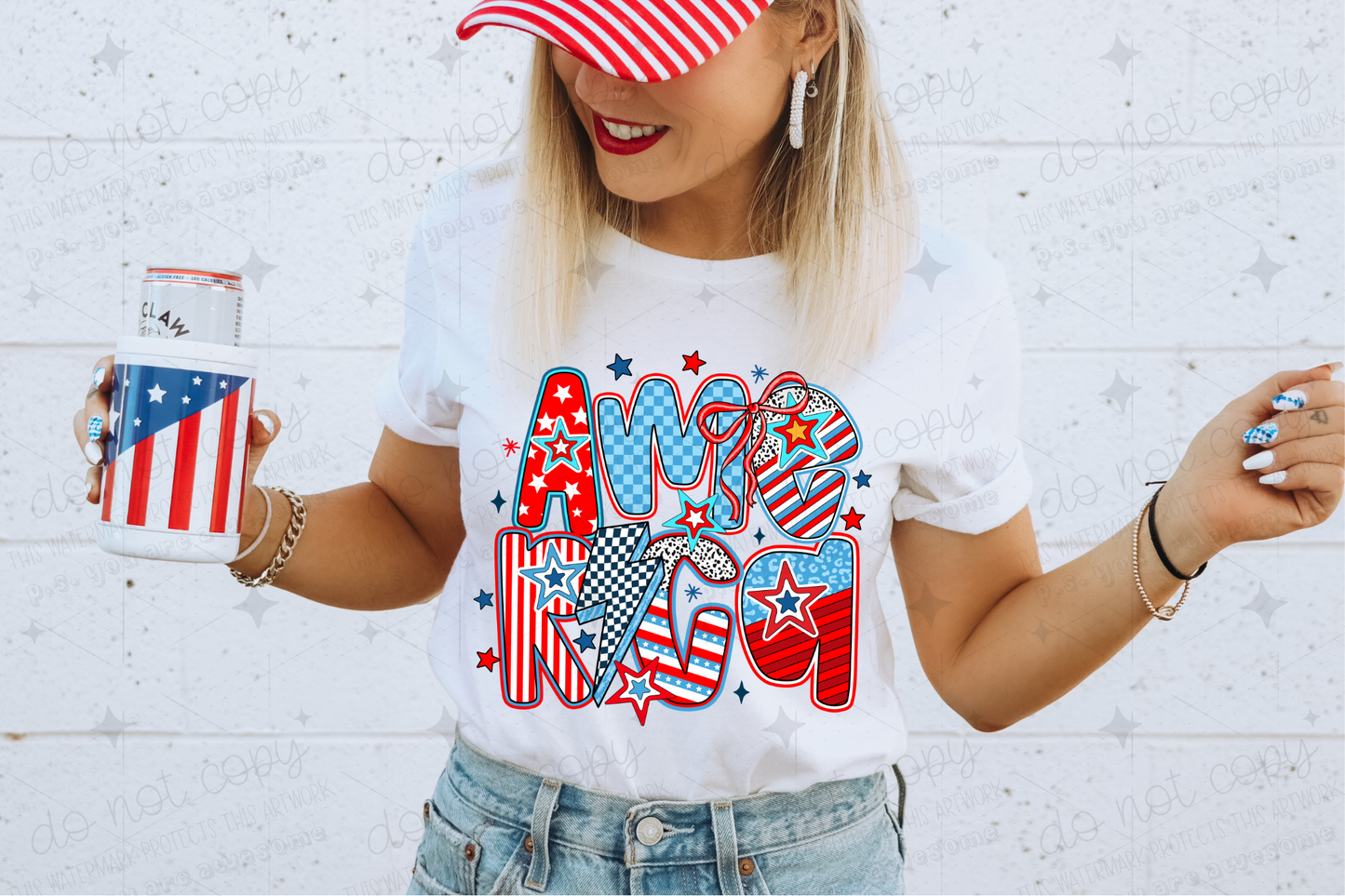 RETRO AMERICA COQUETTE - DTF TRANSFER