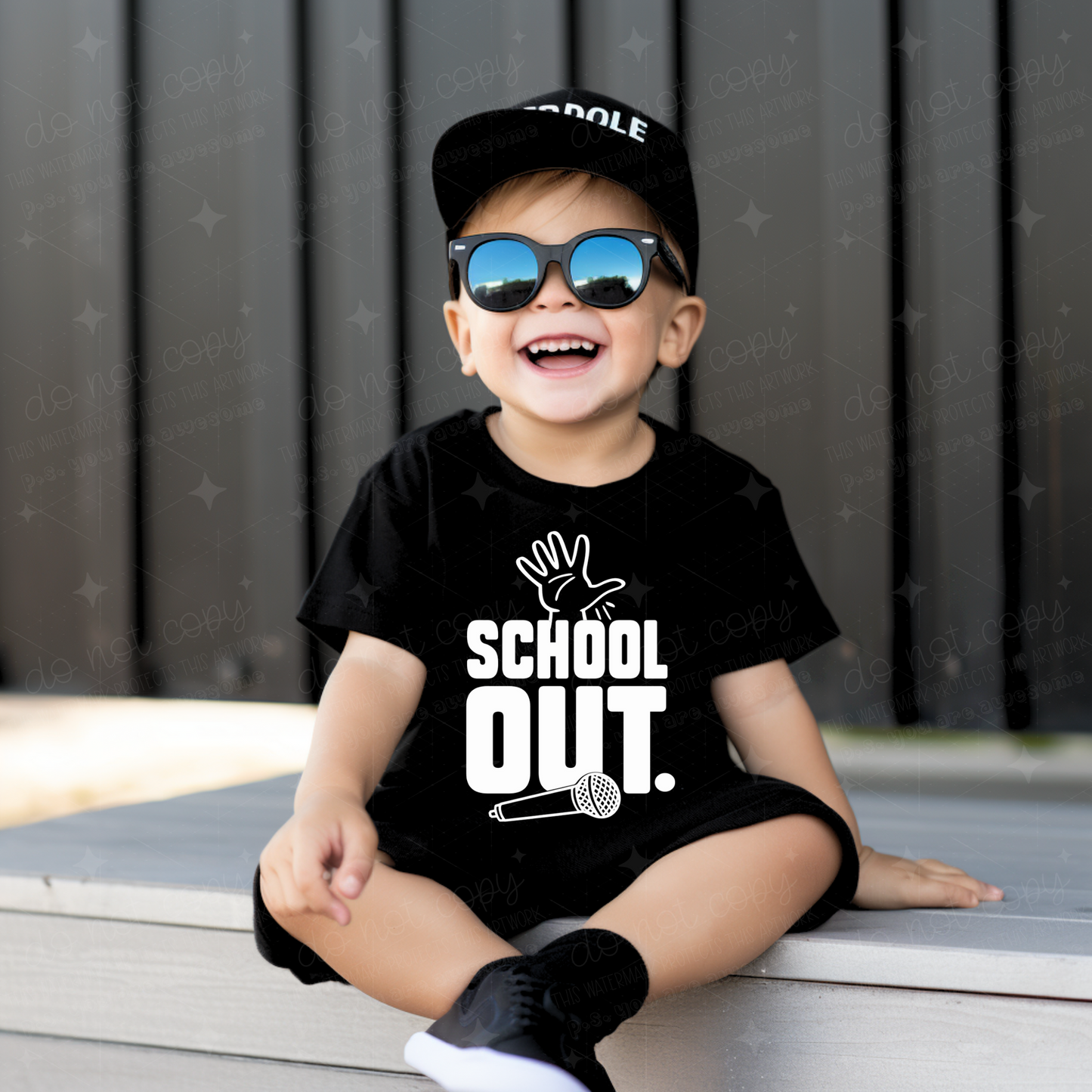 SCHOOL OUT MIC DROP- DTF TRANSFER