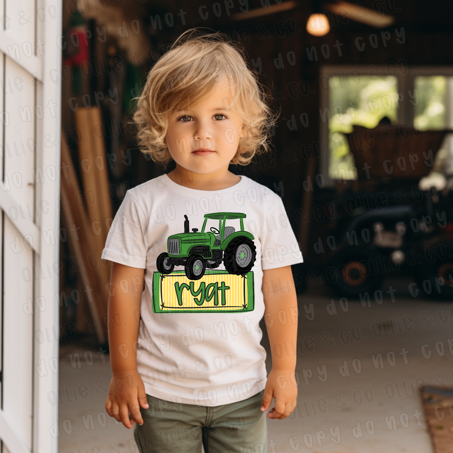 TRACTOR NAMEPLATE - CUSTOM TRANSFER