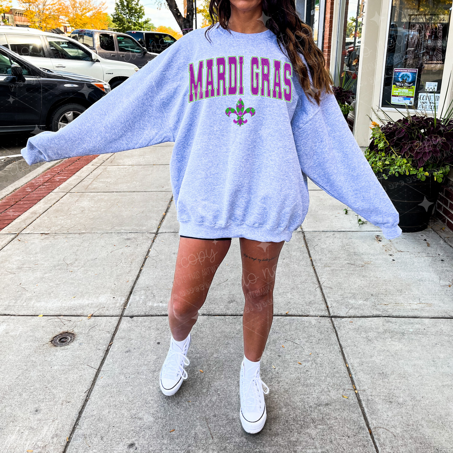 MARDI GRAS VARSITY - DTF TRANSFER