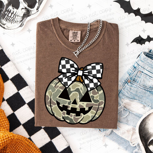 COQUETTE CAMO JACK O LANTERN - DTF TRANSFER