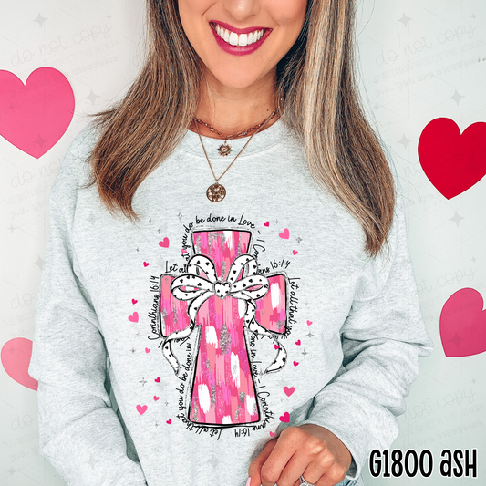 VALENTINE'S DAY CROSS - DTF TRANSFER