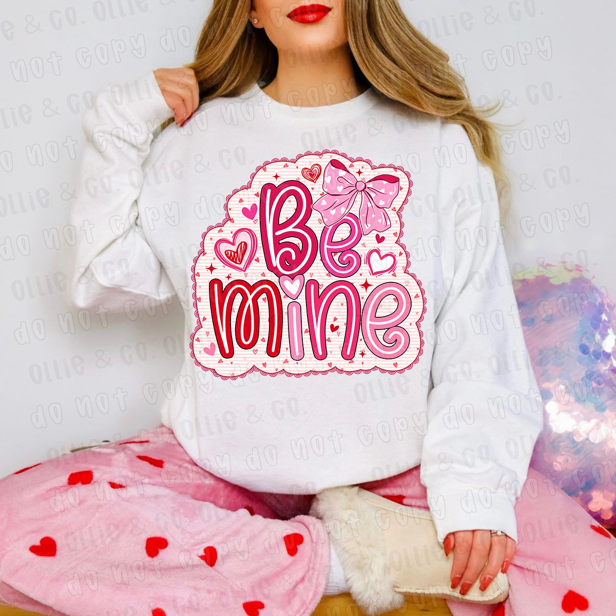 BE MINE OUTLINE - DTF TRANSFER