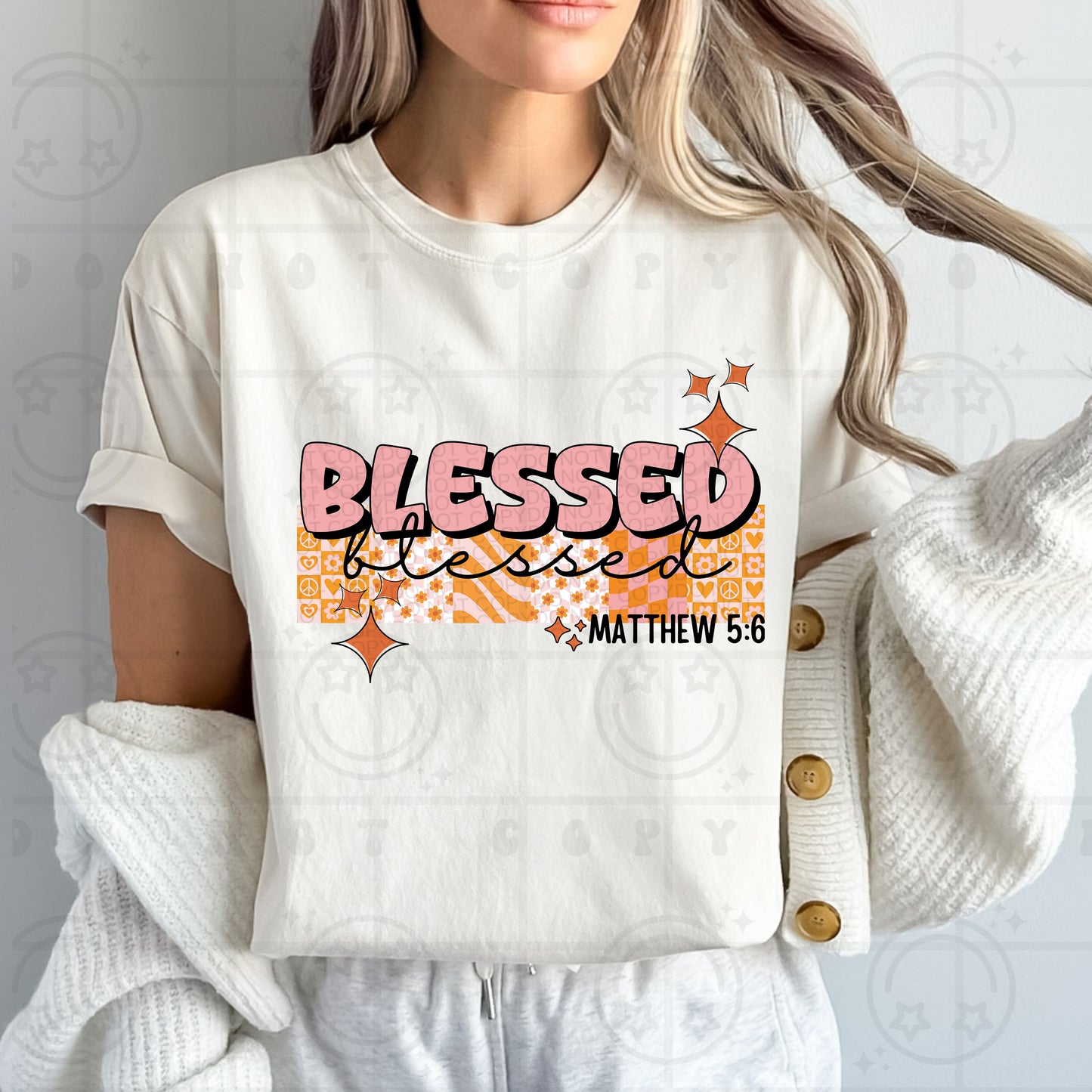 BLESSED - DTF TRANSFER