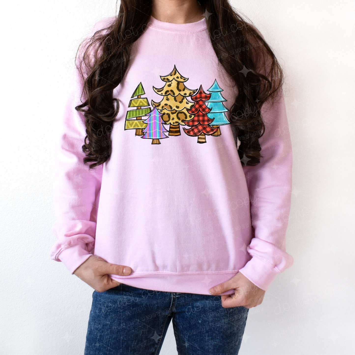 BOHO CHRISTMAS TREES - DTF TRANSFER