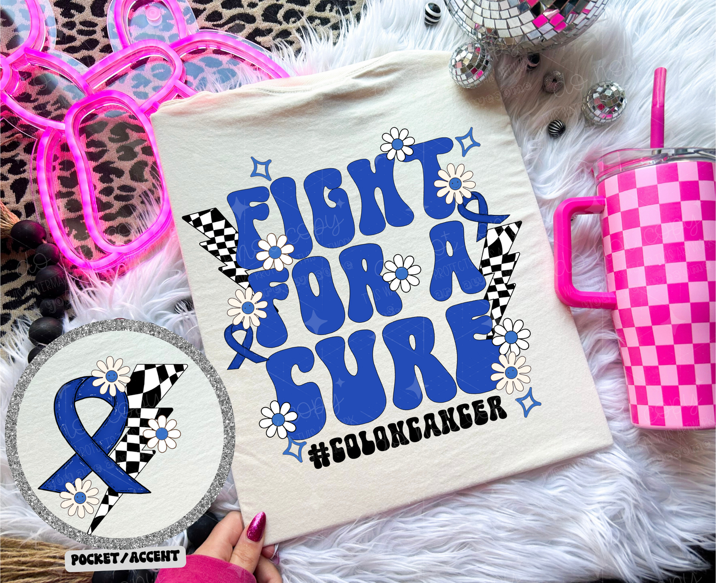 FIGHT FOR A CURE *OLLIE & CO. EXCLUSIVE* - FRONT+BACK - DTF TRANSFER