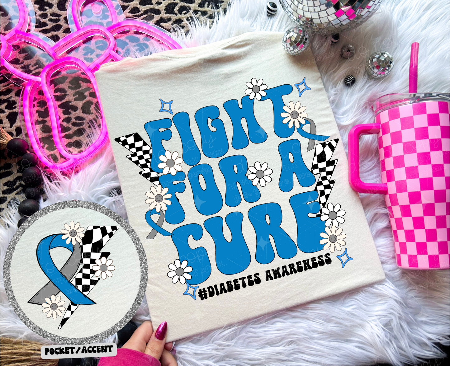 FIGHT FOR A CURE *OLLIE & CO. EXCLUSIVE* - FRONT+BACK - DTF TRANSFER