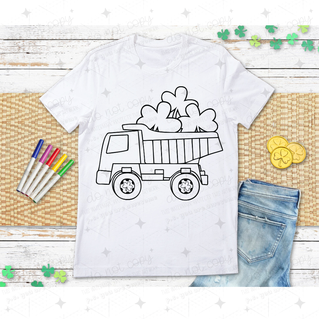 ST. PATRICK'S DAY COLORING - DTF TRANSFER