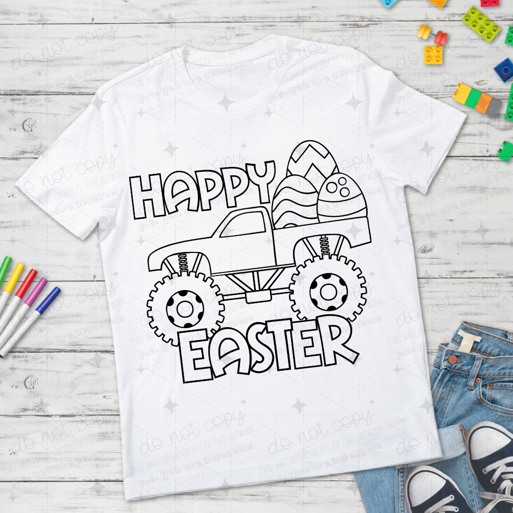 EASTER COLORING - DTF TRANSFER