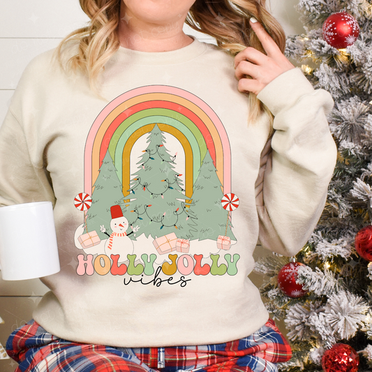 HOLLY JOLLY VIBES - DTF TRANSFER