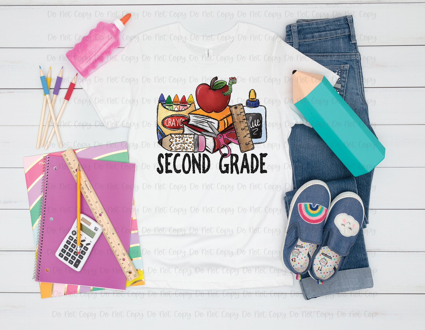 GRADE LEVEL SCHOOL SUPPLIES *OLLIE & CO. EXCLUSIVE* - DTF TRANSFER