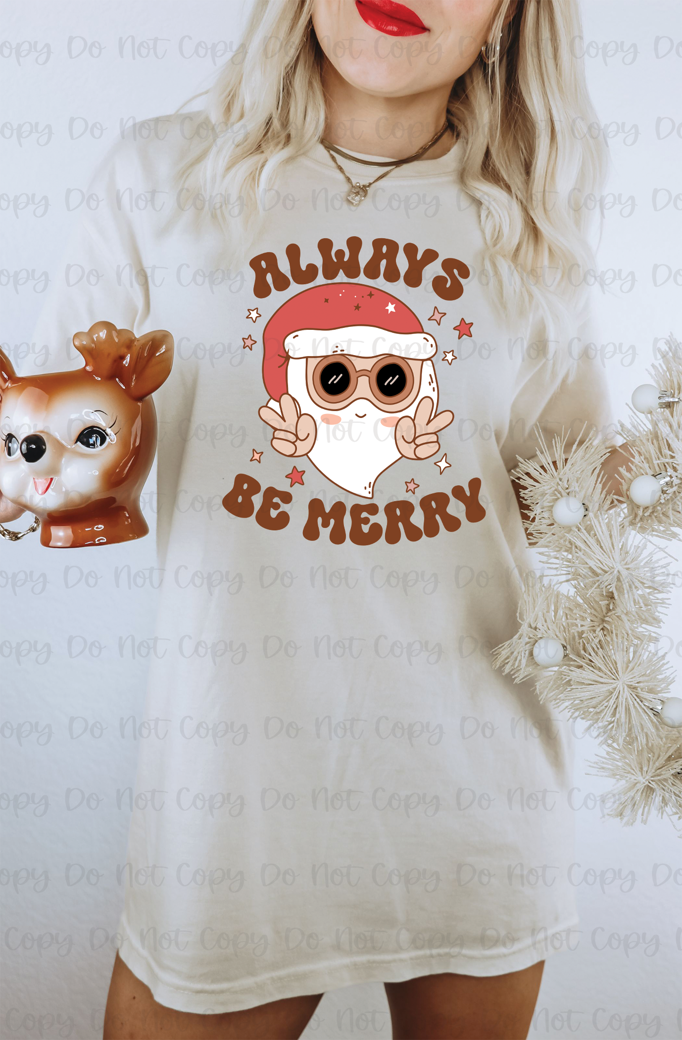 ALWAYS BE MERRY - DTF TRANSFER