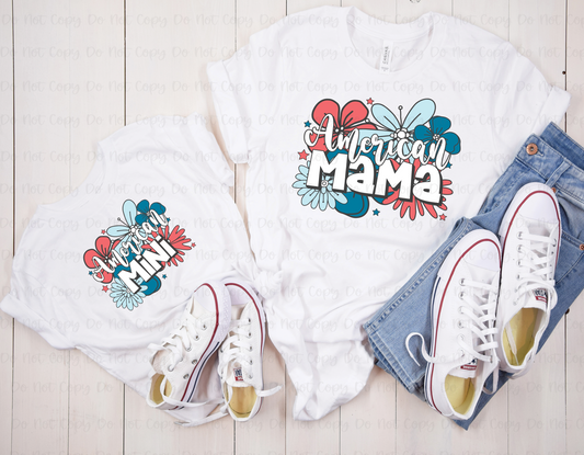 AMERICAN MAMA - DTF TRANSFER