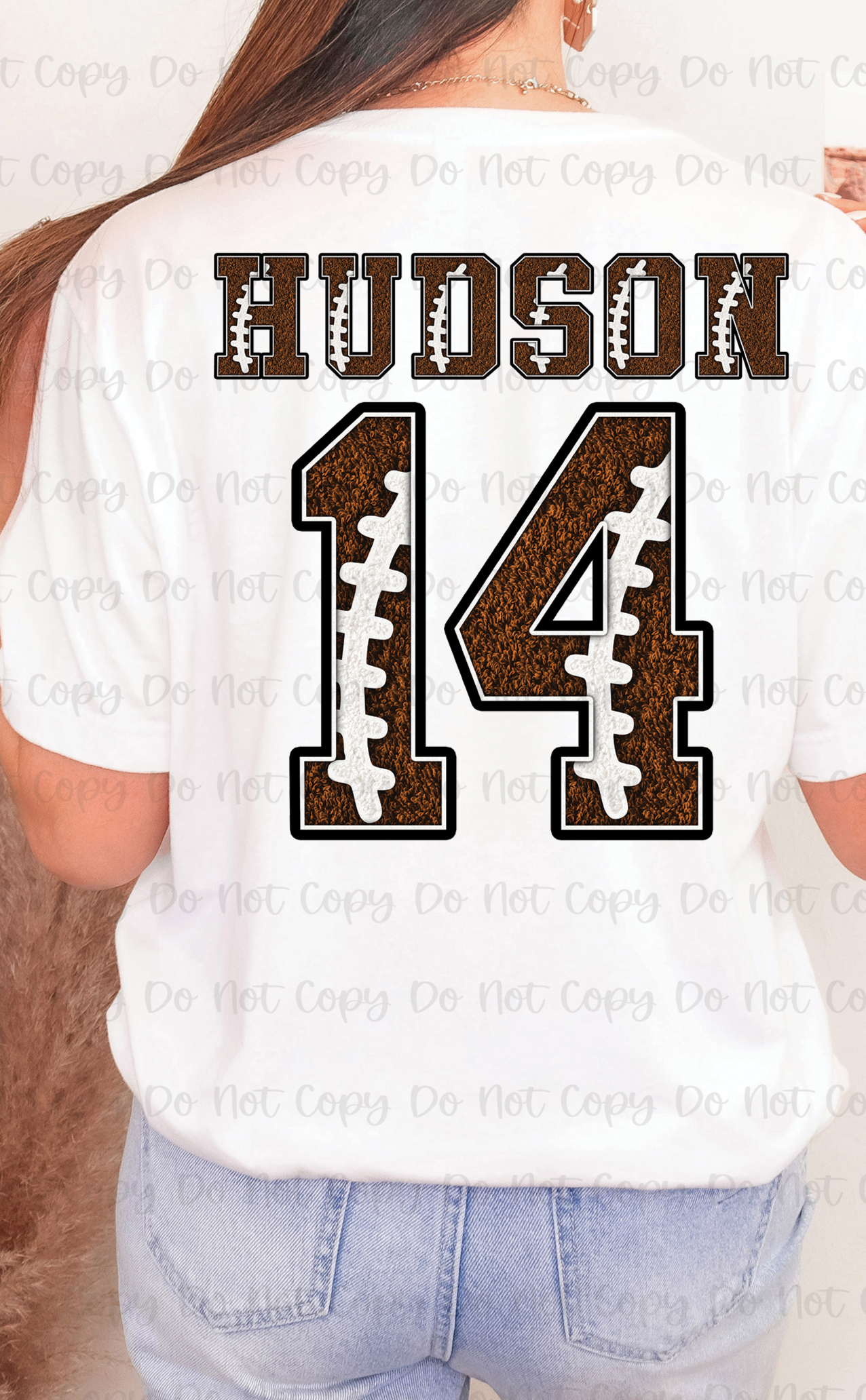 FOOTBALL MAMA - 12" BACK ONLY - CUSTOM TRANSFER