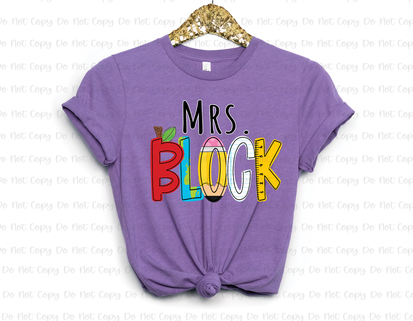 BACK TO SCHOOL NAMES - CUSTOM TRANSFER