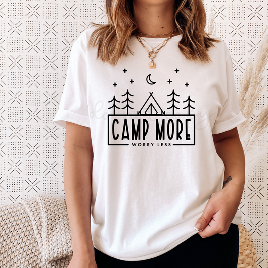CAMP MORE WORRY LESS - DTF TRANSFER