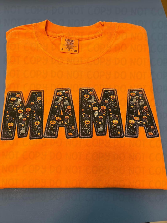 MAMA - FAUX EMBROIDERY - DTF TRANSFER