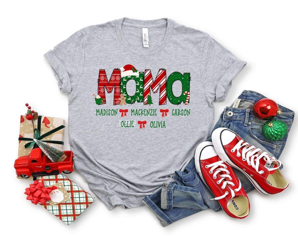 Christmas Mama, Aunt, Grandma, Etc. with Kids names