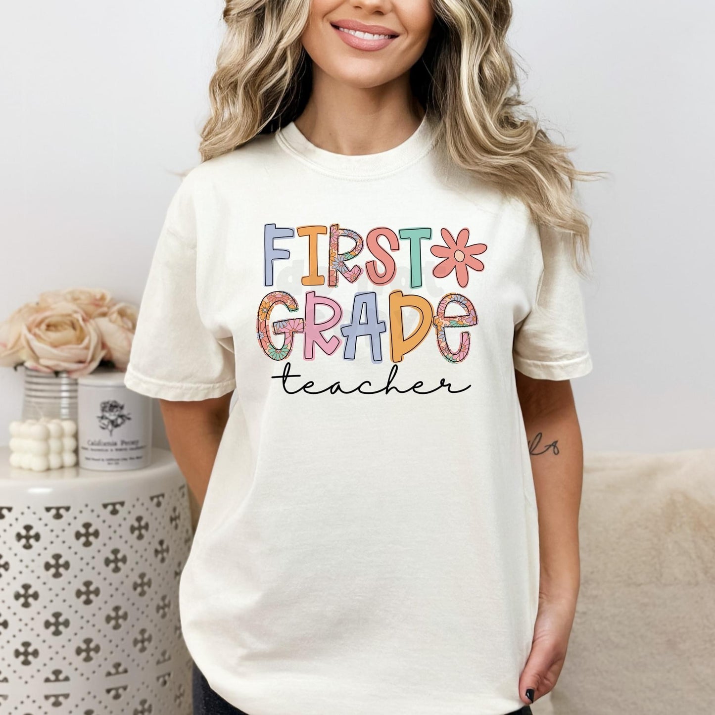 FLORAL TEACHER - CUSTOM TRANSFER